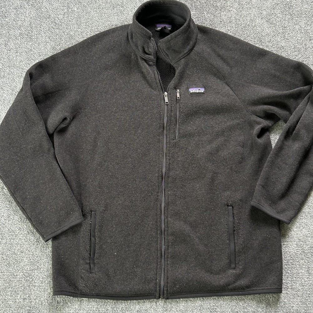 Patagonia Better Sweater Jacket Mens 2XL Black Fleece Full Zip Outdoor Hiking